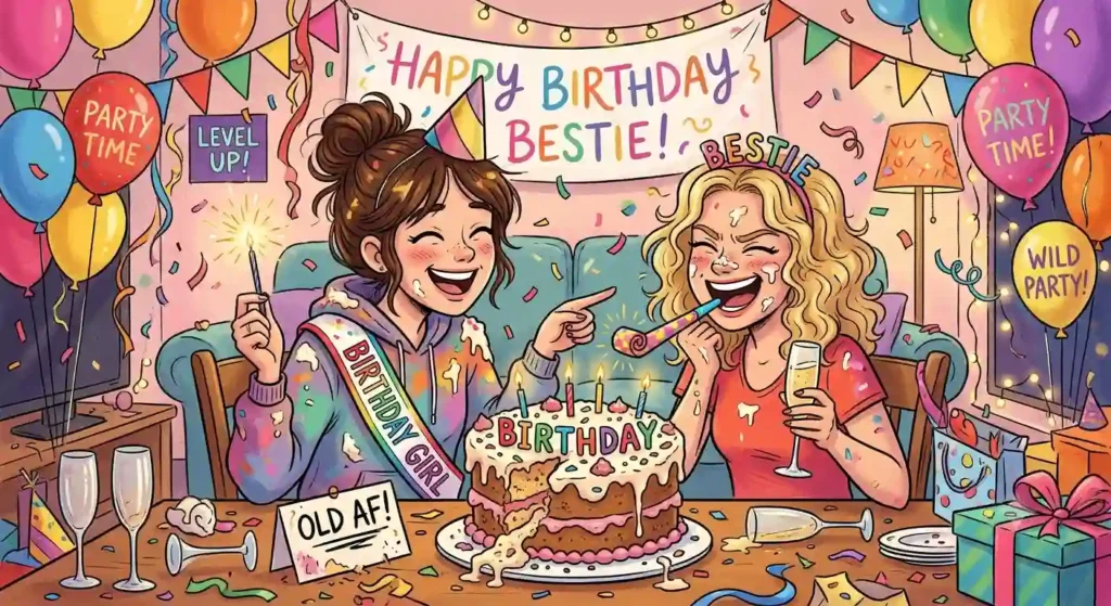 Funny Birthday Wishes for Best Friend