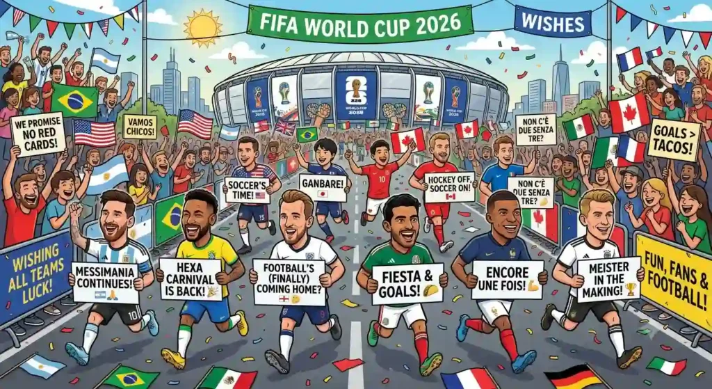 Funny FIFA World Cup 2026 Teams Wishes