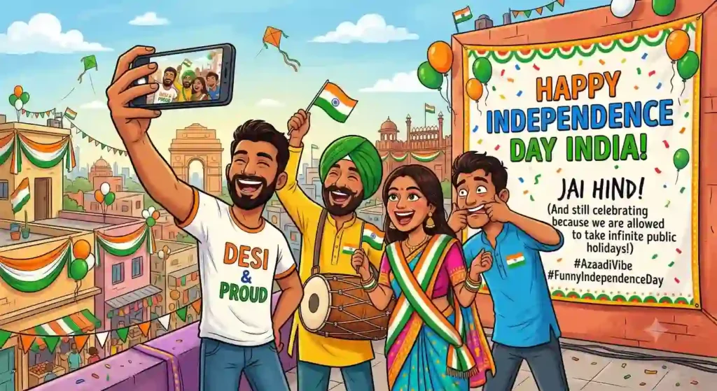 Funny Best Independence Day Wishes for India