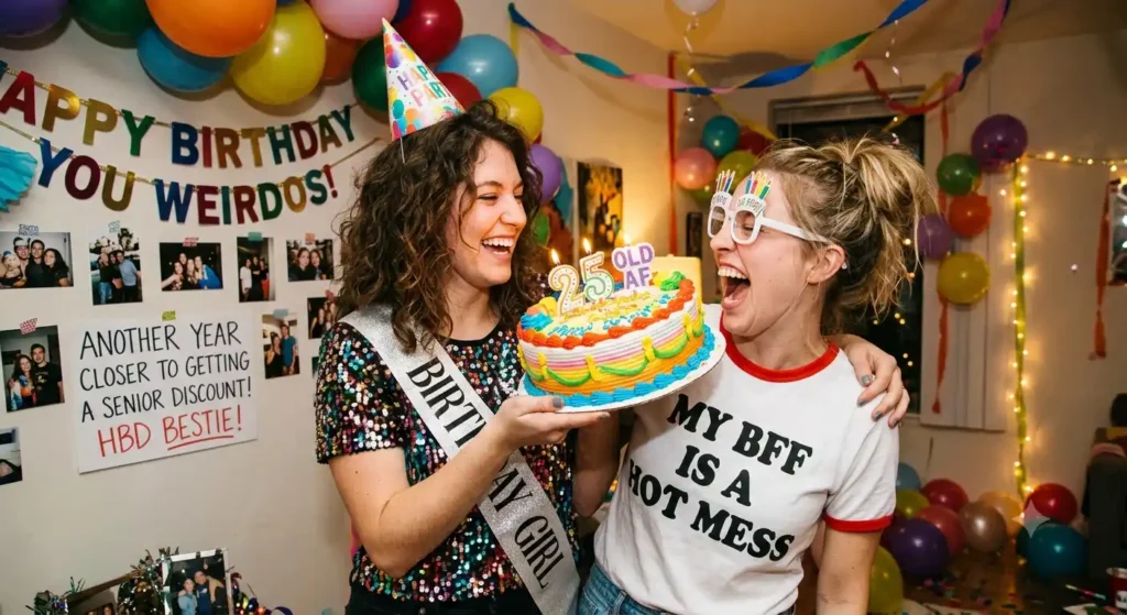 Funny Birthday Wishes for Best Friends