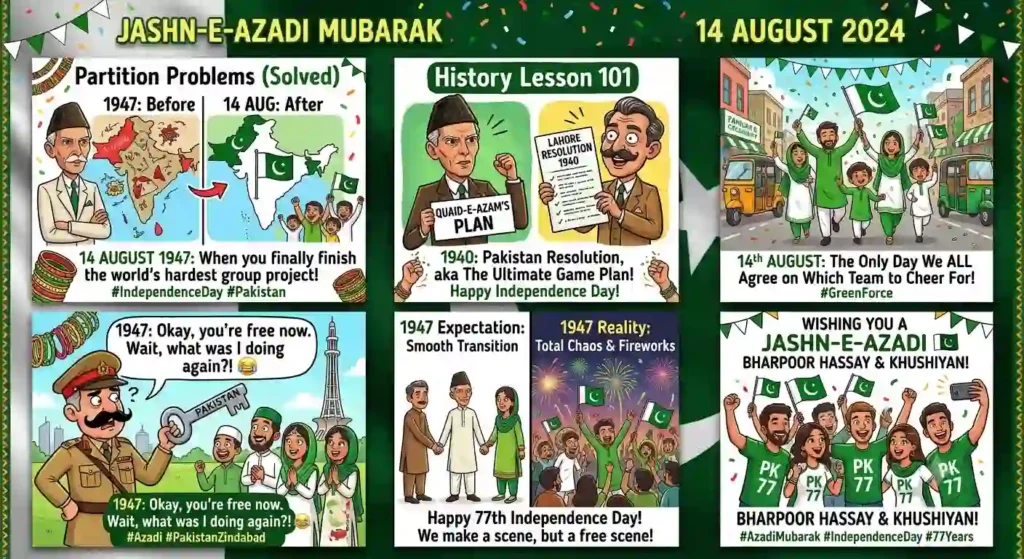 Funny Pakistan Independence Day History Wishes