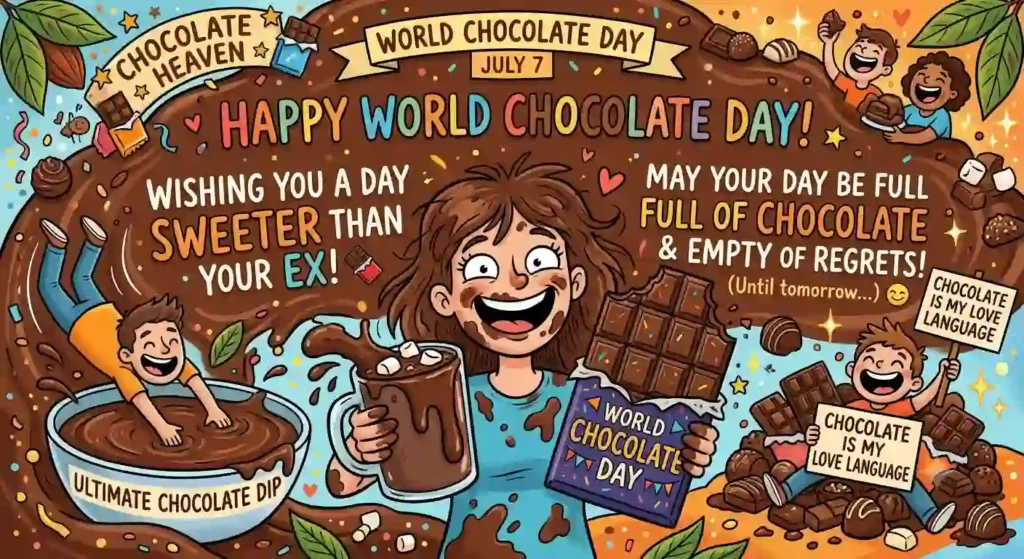 Funny Wishes for World Chocolate Day
