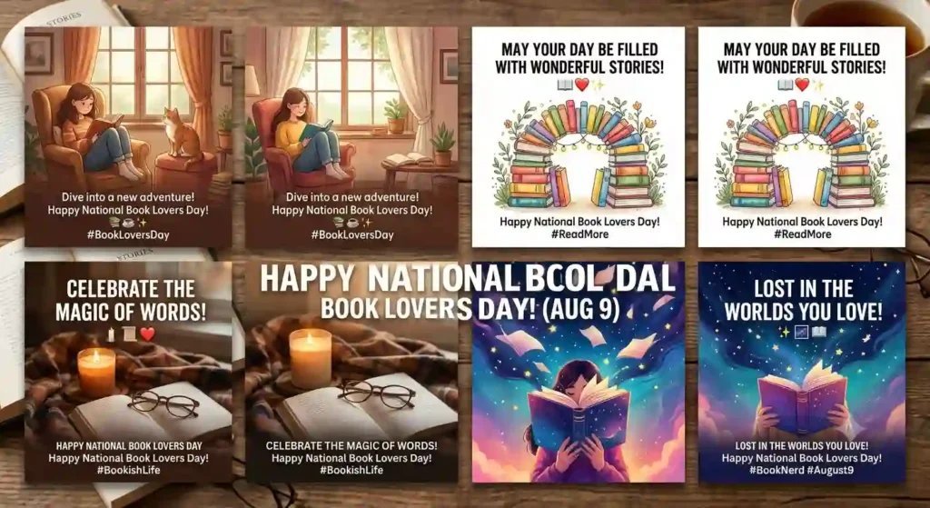 Short National Book Lovers Day Wishes