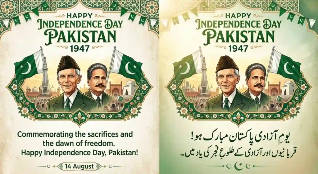 Short Pakistan Independence Day History Wishes