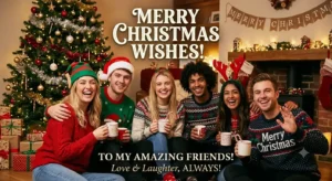 friends merry christmas wishes
