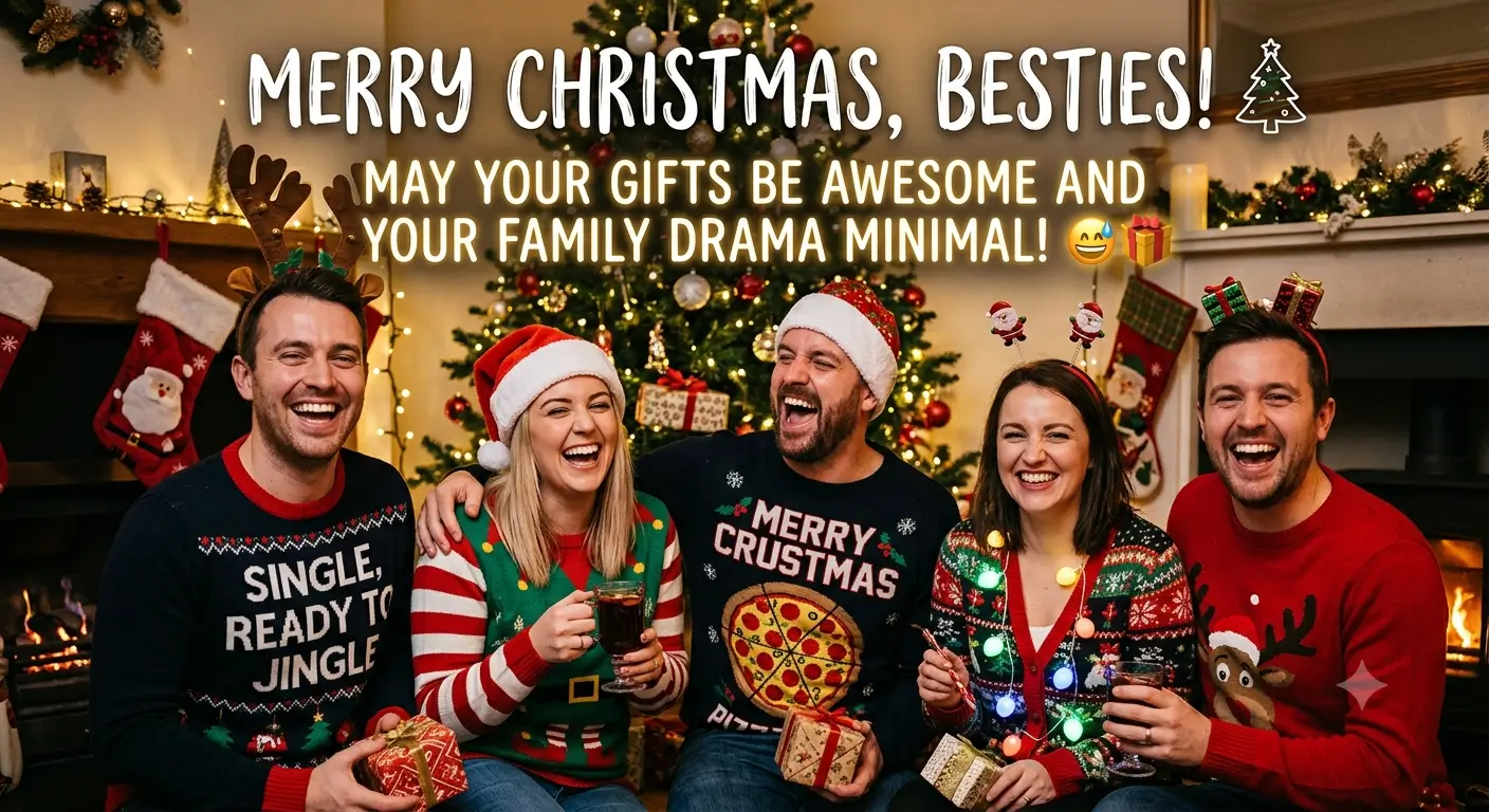 Funny Christmas Wishes for Friends