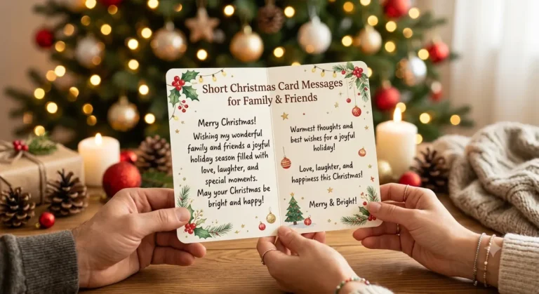 Short Christmas Card Messages for Family and Friends