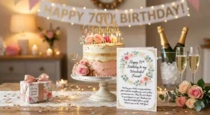 70th birthday wishes for female friend