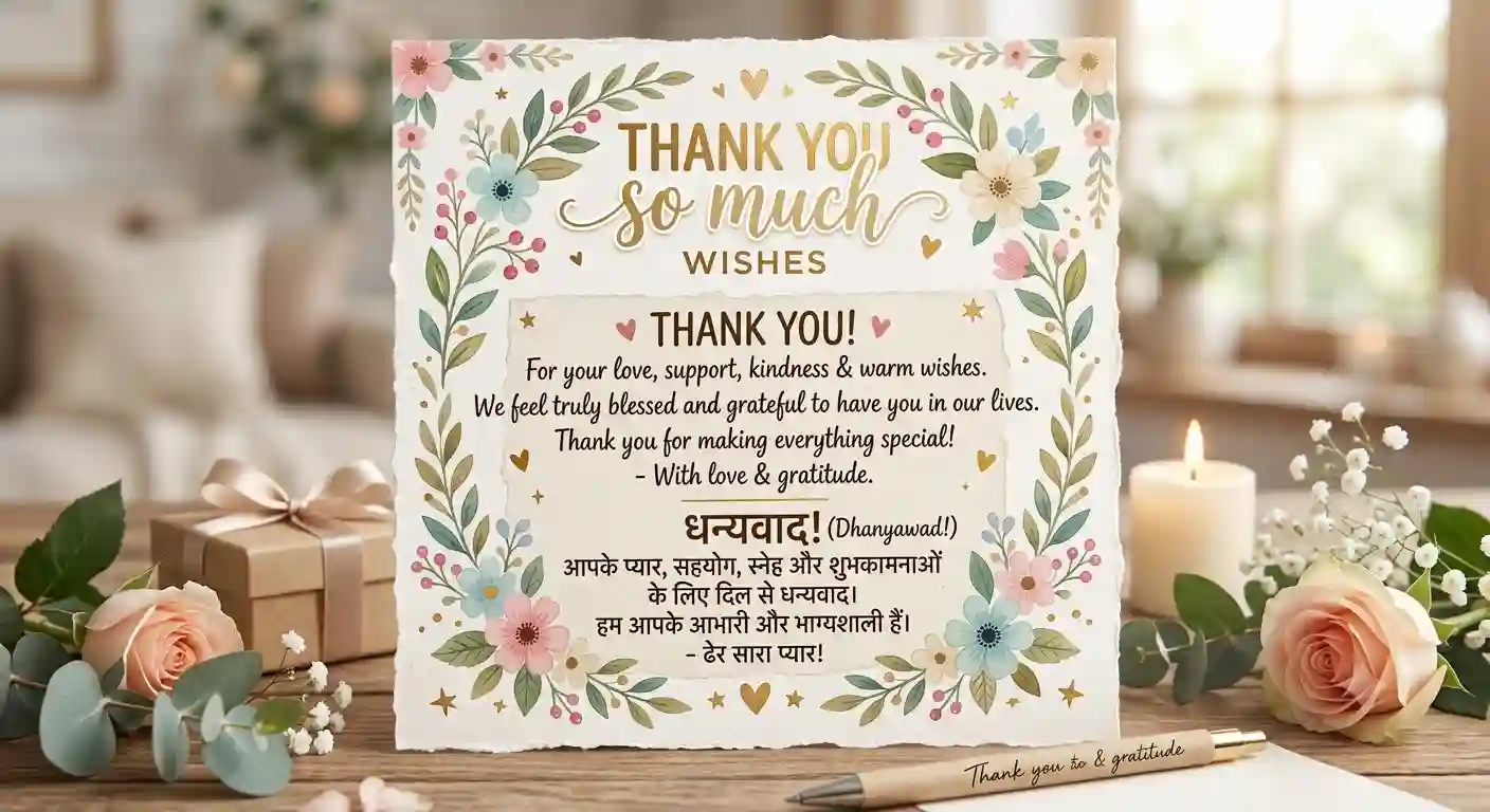 thank you messages wishes